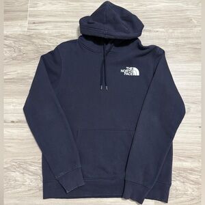 Mens The North Face Men's Navy Pull Over Hoodie Used